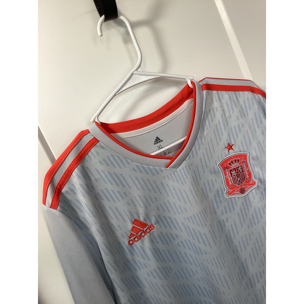 Adidas Men's Blue‎ Spain 2018 World Cup Jersey XL Climalite Soccer Shirt - Picture 3 of 10